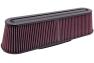 K&N Oval Straight Universal Air Filter - Carbon Fiber Top and Base - K&N RP-5161