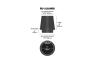 K&N Round Tapered Universal Clamp-On Air Filter - K&N RU-3102HBK
