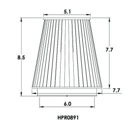 Spectre Round Tapered Conical Filter