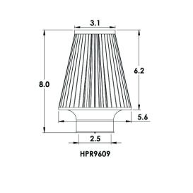 Spectre Tapered Conical Filter