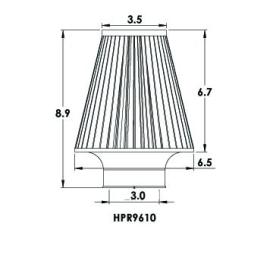Spectre Tapered Conical Filter
