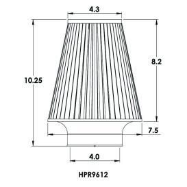 Spectre Tapered Conical Filter