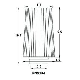 Spectre Tapered Conical Filter