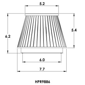 Spectre Tapered Conical Filter