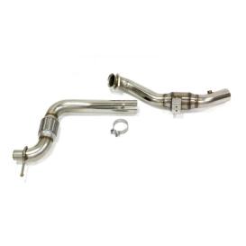 3" x 2-1/4" Stainless Steel GREEN Catted OEM Downpipe