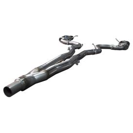 3" x 2-1/2" Stainless Steel Connection-Back Exhaust with Black Tips