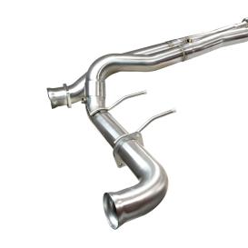 Stainless Steel Non-Catted Side Exit Exhaust with Black Tips