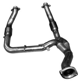 3" Stainless Steel GREEN Catted Turbo Down Y-Pipe