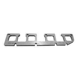 5.7 Hemi Left Side Header Flange. 3/8" Thick Stainless. Square Port for 1-3/4"