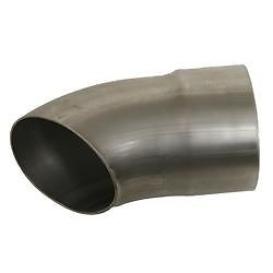 3-1/2" Mild Steel Short Turnout Exhaust Tail Pipe - 6" Long