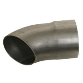 3" Mild Steel Turnout Exhaust Tail Pipe - 6" Long