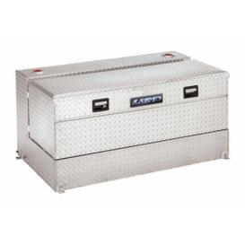 Lund 100 Gallon L-Shaped 48" Combo Tool Box and Liquid Tank - Chrome