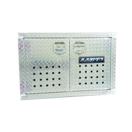   Lund 48" Flush Mount Double Door Dog Tool Box - Chrome