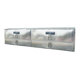   Lund 90" Professional Four Doors Rail Top Tool Box - Chrome