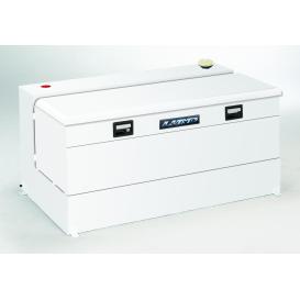   Lund 90 Gallon Combo L-Shaped Tool Box & Liquid Tank - White