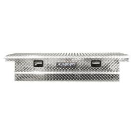 Lund 63" Cross Bed Beveled Bottom Low Profile Tool Box - Chrome
