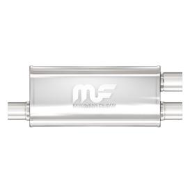 Magnaflow 8" Oval Offset/Dual (Transverse) Straight-Through Performance Muffler (2.5" Inlet, 24" Length)