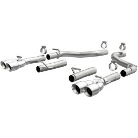 Race Series Stainless Steel Axle-Back Exhaust System w/ Quad Split Rear Exit