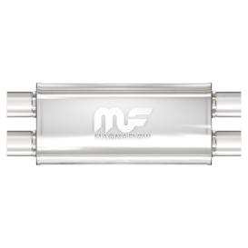 Magnaflow 8" Oval Dual/Dual Straight-Through Performance Muffler (3" Inlet, 24" Length)