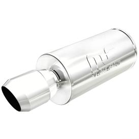 7" Round Center/Center Competition Core Performance Muffler (2.25" Inlet, 23.875" Length)