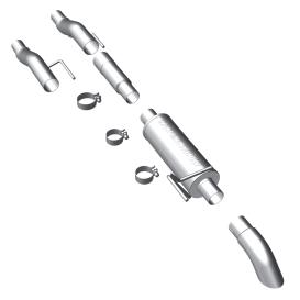 Off Road Pro Series Stainless Steel Cat-Back Exhaust System w/ Turndown In Front Of Rear Tire Exit