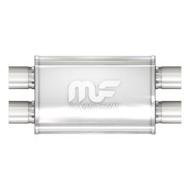 Magnaflow 9" Oval Dual/Dual Straight-Through Performance Muffler (2.5" Inlet, 20" Length)