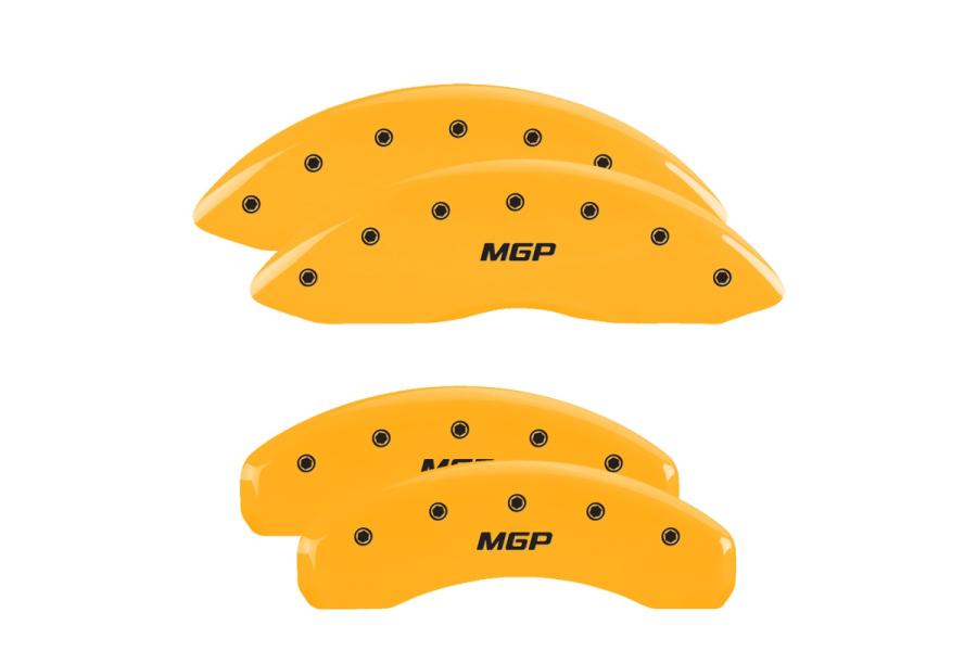 MGP Yellow Front & Rear Caliper Covers with Black - MGP 10020SMGPYL