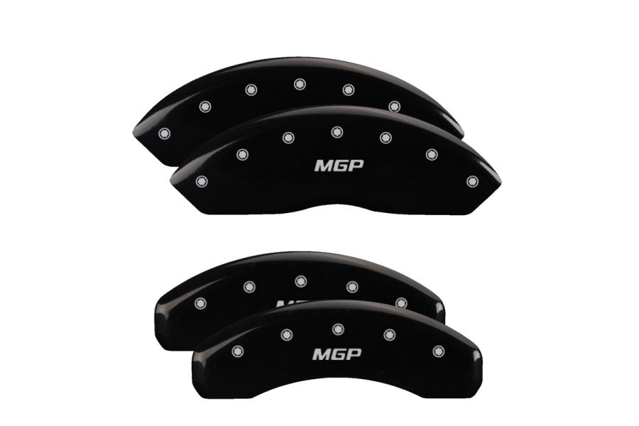 MGP Black Front & Rear Caliper Covers with Silver - MGP 10022SMGPBK