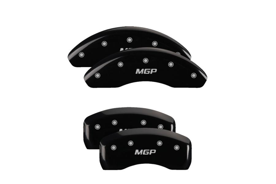 MGP Black Front & Rear Caliper Covers with Silver - MGP 11197SMGPBK