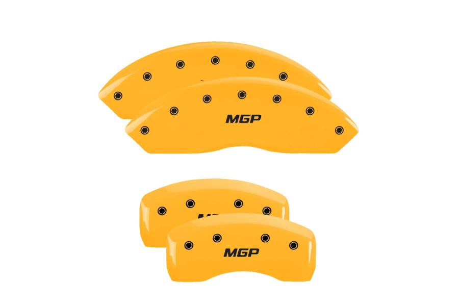 MGP Yellow Front & Rear Caliper Covers with Black - MGP 11211SMGPYL