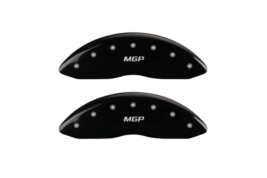 MGP Black Front Caliper Covers with Silver - MGP 12002FMGPBK