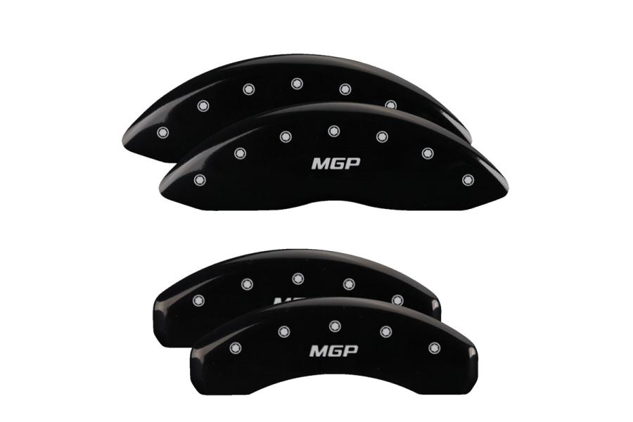 MGP Black Front & Rear Caliper Covers with Silver - MGP 12043SMGPBK