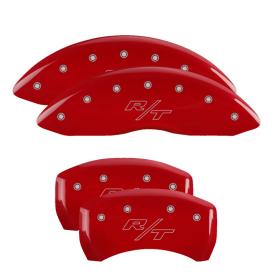 MGP Red Front & Rear Caliper Covers with Silver R/T (Vintage)