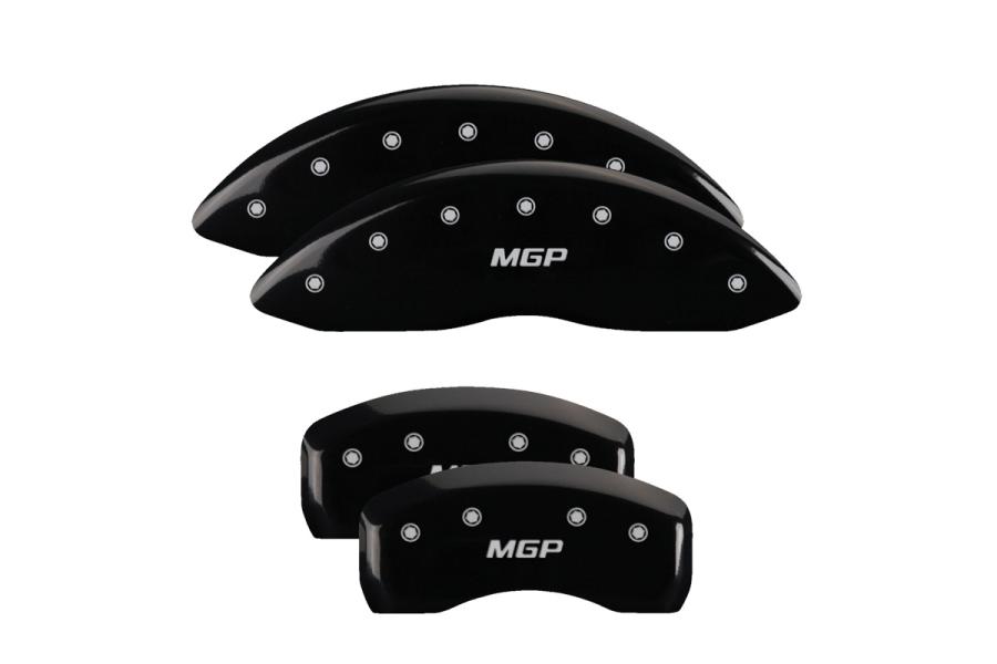 MGP Black Front & Rear Caliper Covers with Silver - MGP 17175SMGPBK