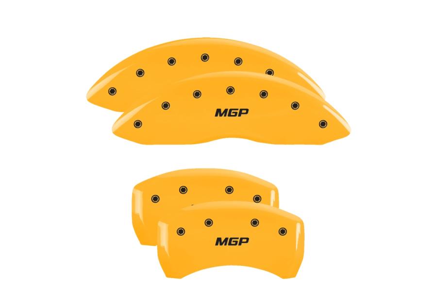 MGP Yellow Front & Rear Caliper Covers with Black - MGP 17205SMGPYL
