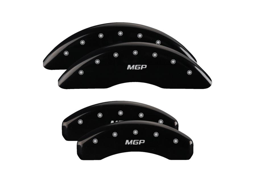 MGP Black Front & Rear Caliper Covers with Silver - MGP 17222SMGPBK