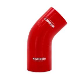 Mishimoto Red 45-Degree Silicone Transition Coupler, 2.25" To 2.50"