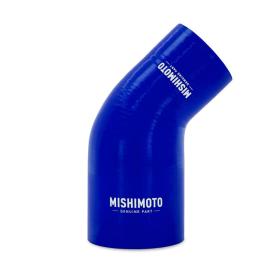 Mishimoto Blue 45-Degree Silicone Transition Coupler, 2.25" To 3.00"