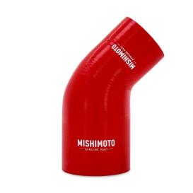 Mishimoto Red 45-Degree Silicone Transition Coupler, 2.25" To 3.00"
