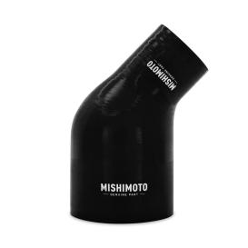 Mishimoto Black 45-Degree Silicone Transition Coupler, 2.50" To 4.00"