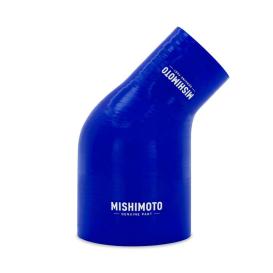 Mishimoto Blue 45-Degree Silicone Transition Coupler, 2.50" To 4.00"