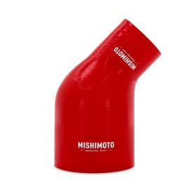 Mishimoto Red 45-Degree Silicone Transition Coupler, 2.50" To 4.00"