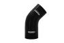 Mishimoto Black 45-Degree Silicone Transition Coupler, 3.00