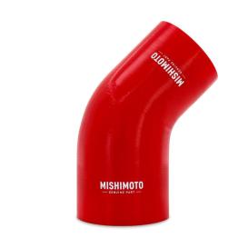 Mishimoto Red 45-Degree Silicone Transition Coupler, 3.00" To 3.75"