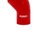 Mishimoto Red 45-Degree Silicone Transition Coupler, 3.50