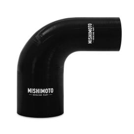 Mishimoto Black 90-Degree Silicone Transition Coupler, 1.75" To 2.50"