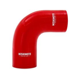 Mishimoto Red 90-Degree Silicone Transition Coupler, 2.00" To 2.25"