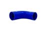 Mishimoto Blue 90-Degree Silicone Transition Coupler, 2.75