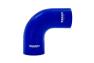 Mishimoto Blue 90-Degree Silicone Transition Coupler, 3.00