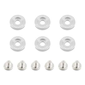 Silver M6 X 1.0 Fender Washer And Bolt Kit, 20mm OD, 6 Pcs